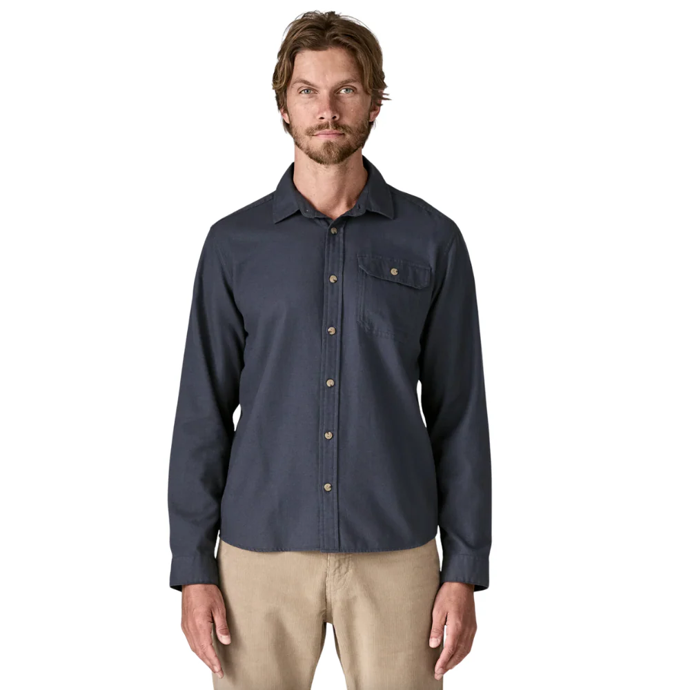 Long-Sleeved Lightweight Fjord Flannel Shirt Smolder Blue - Image 2