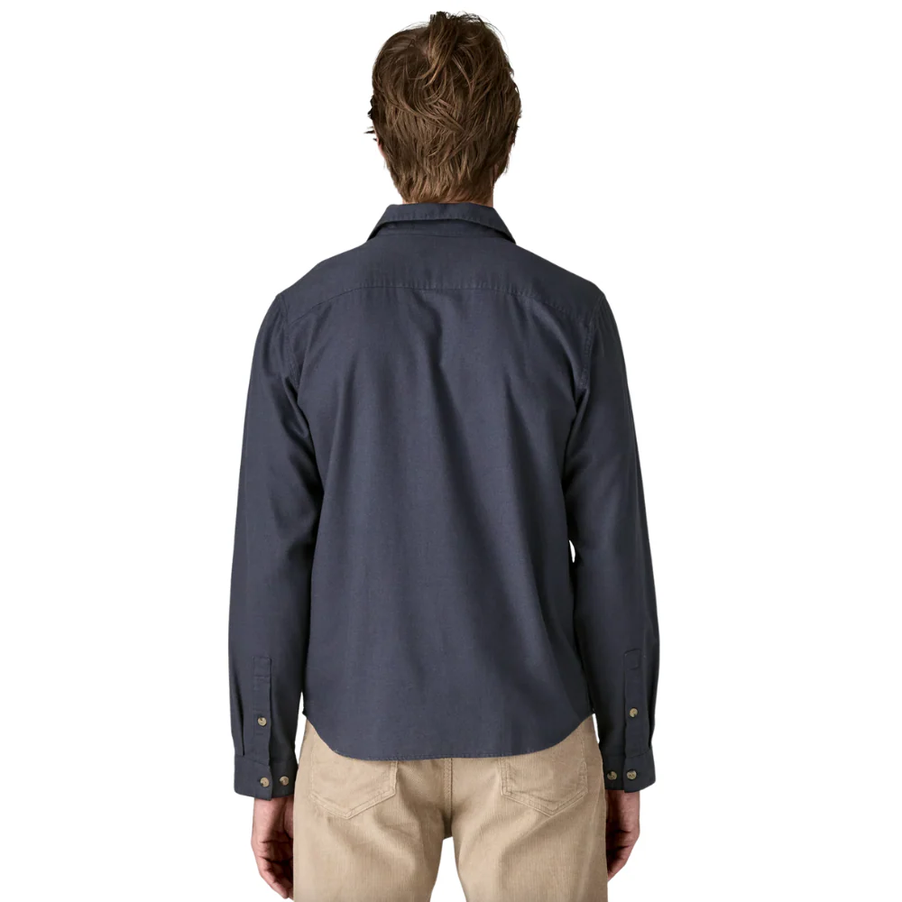 Long-Sleeved Lightweight Fjord Flannel Shirt Smolder Blue - Image 3