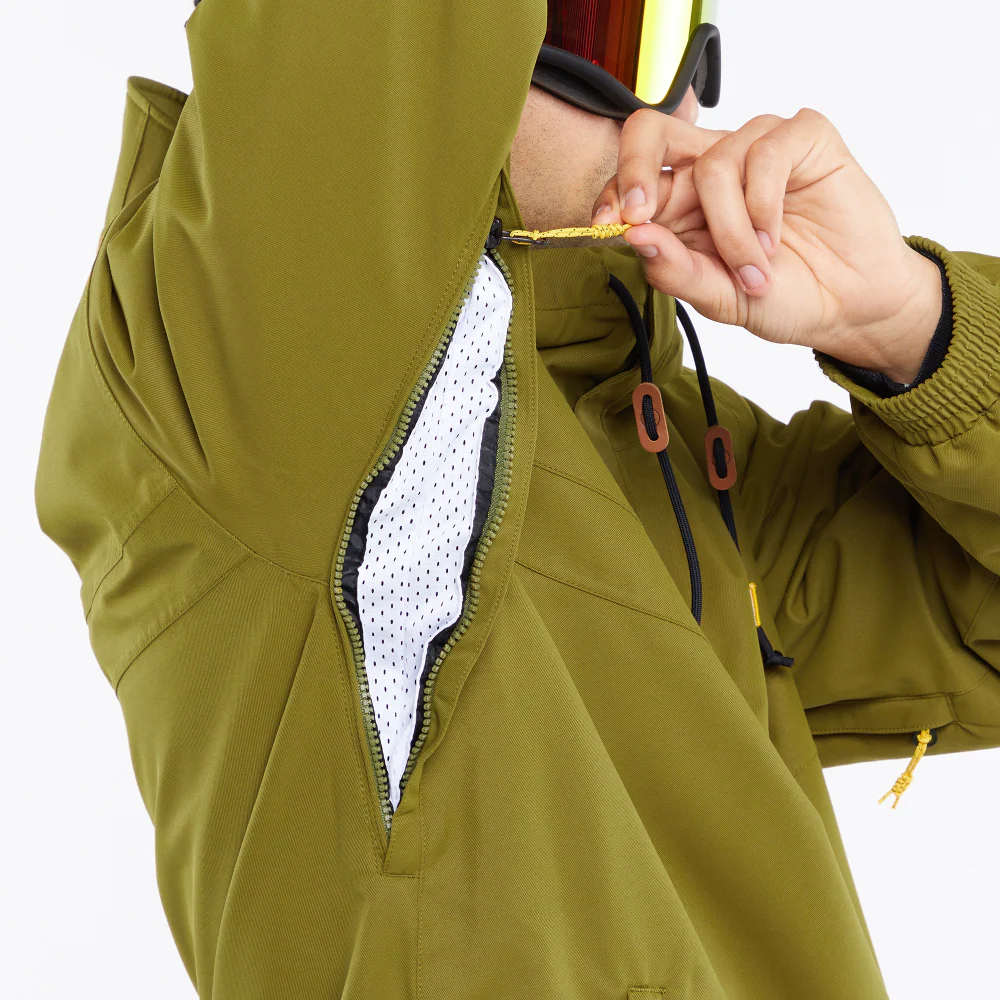 Longo Pullover Snowboard Jacket Moss - Image 6