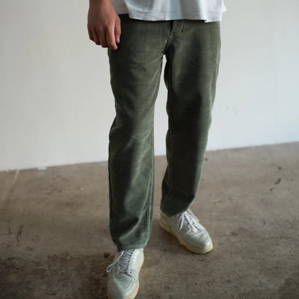 Loud Couture Big Noise Cord Pants Olive - Image 7