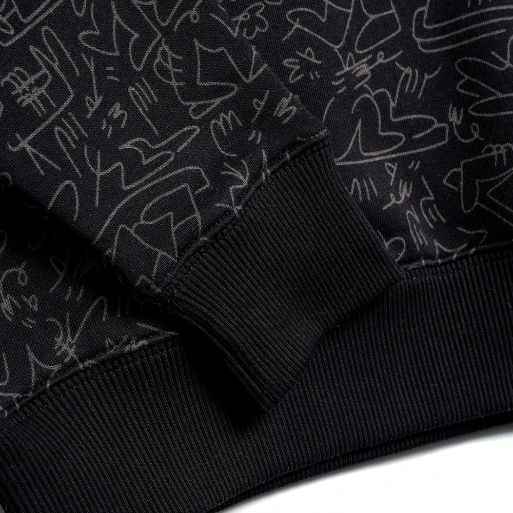 Lucas Crew Sweatshirt Black - Image 6