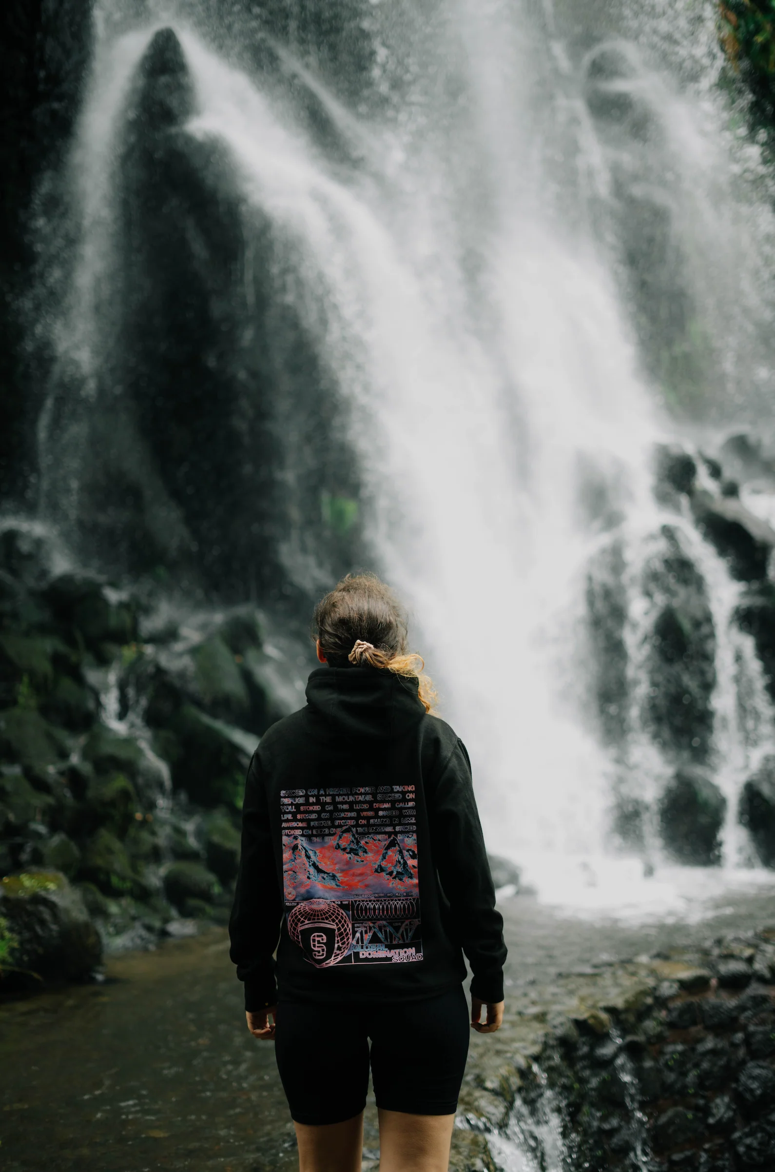 Lucid Dreams Heavyweight Hoodie Jet Black - Image 3