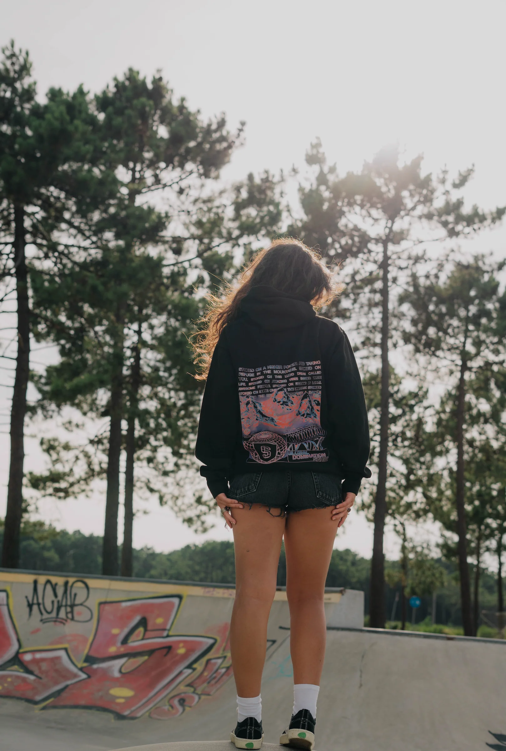 Lucid Dreams Heavyweight Hoodie Jet Black - Image 6