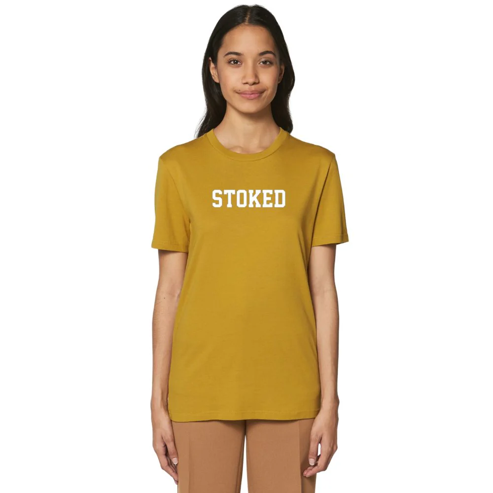 Maxi Script T-Shirt Ochre - Image 2