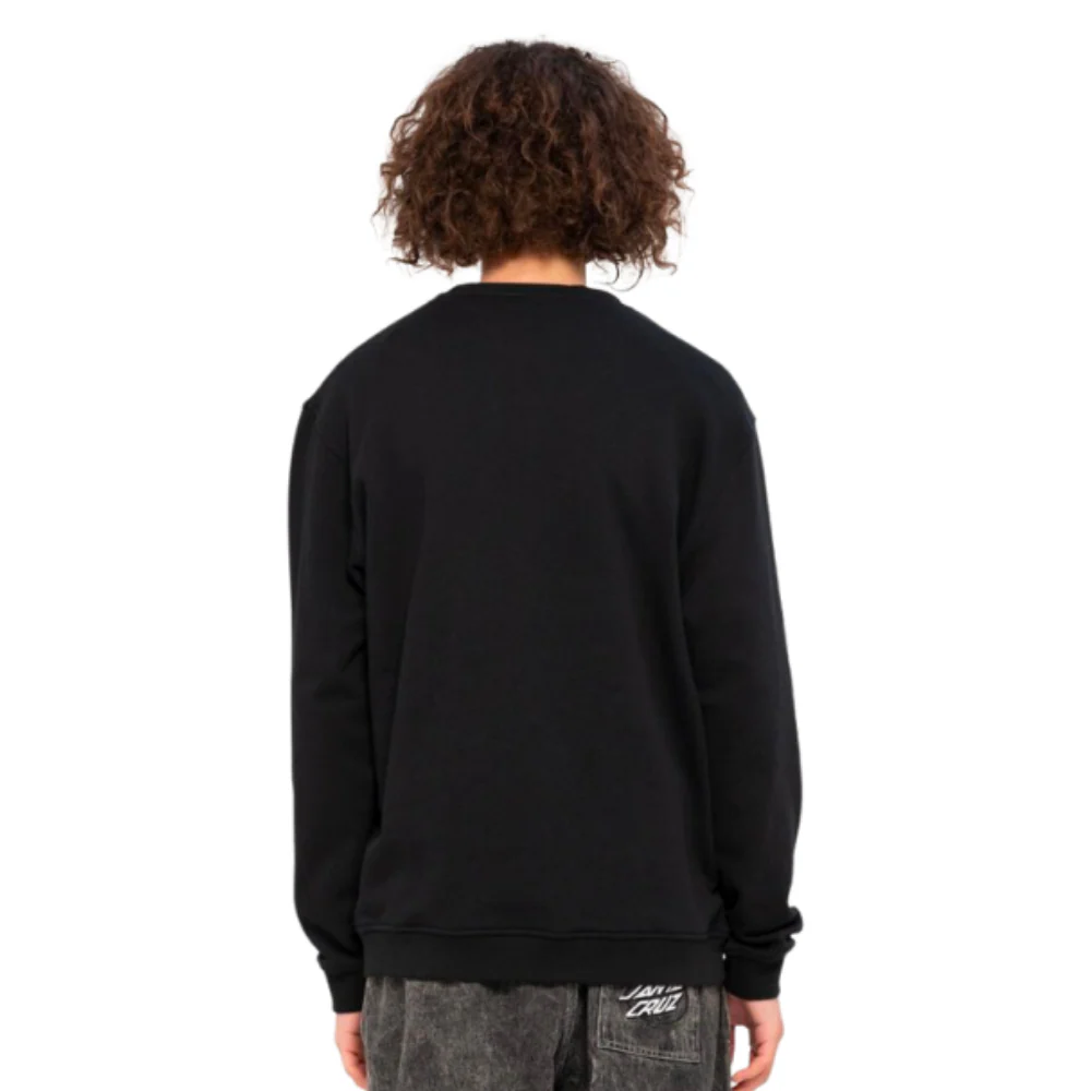 Meek Slasher Oval Dot Crew Sweatshirt Black - Image 2