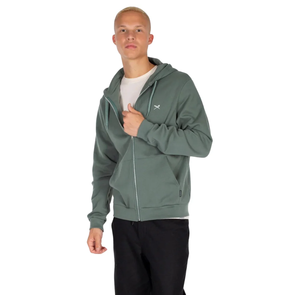 Mini Flag 2 Zip Hood Jungle Green - Image 3