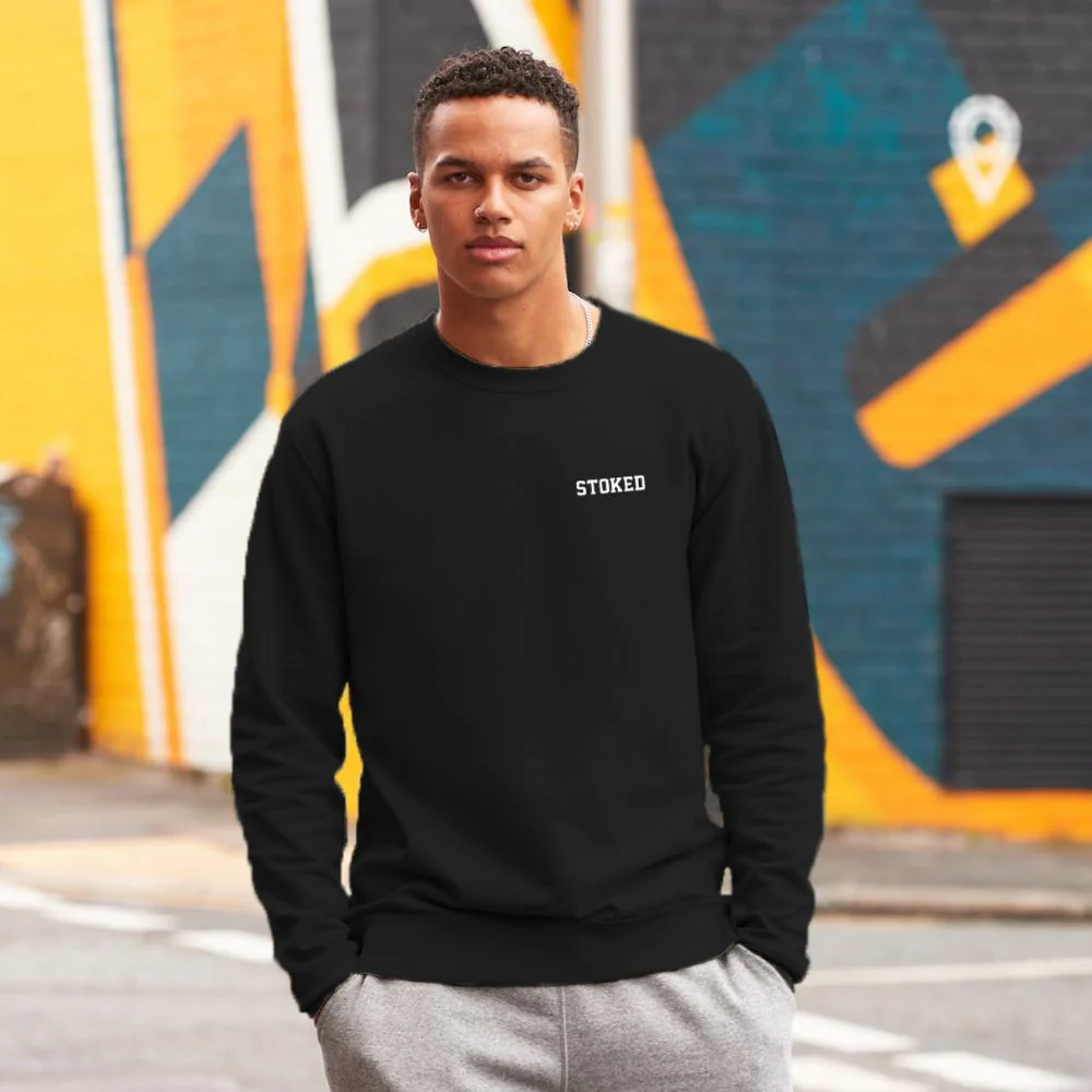 Mini Script Sweater Deep Black - Image 2
