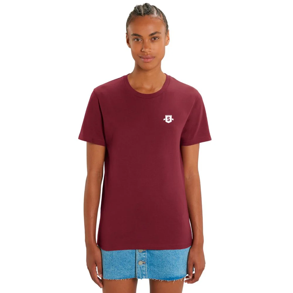 Mini Shield T-Shirt Burgundy - Image 2