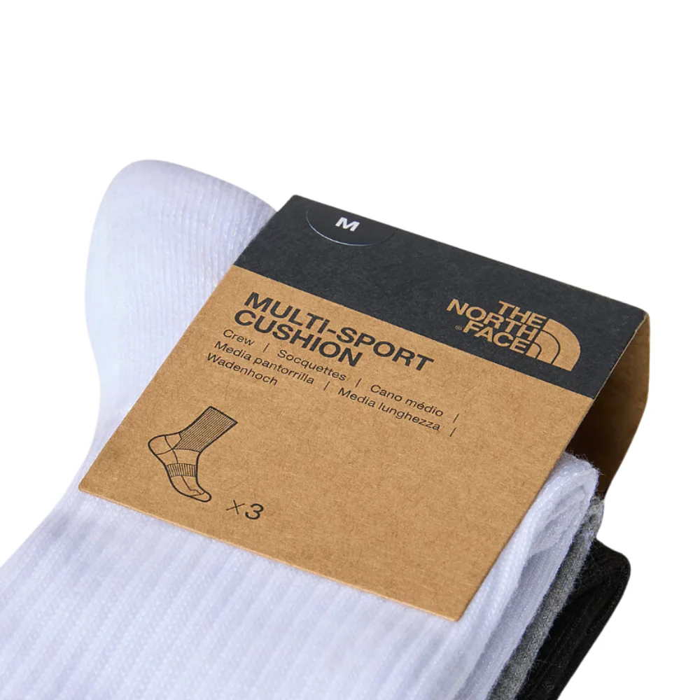 Multi Sport Cush Crew Sock 3P Black Assorted - Image 6