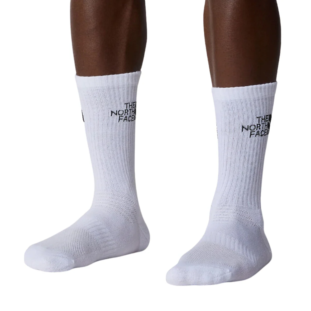 Multi Sport Cush Crew Sock 3P TNF White - Image 2