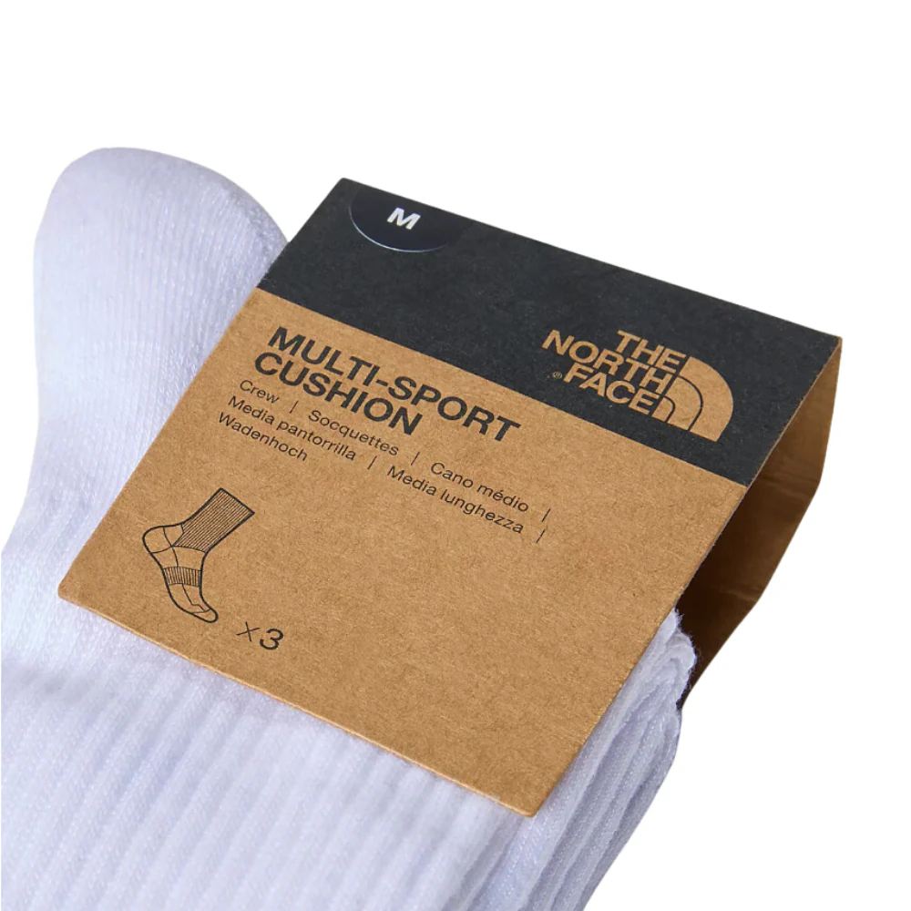 Multi Sport Cush Crew Sock 3P TNF White - Image 4