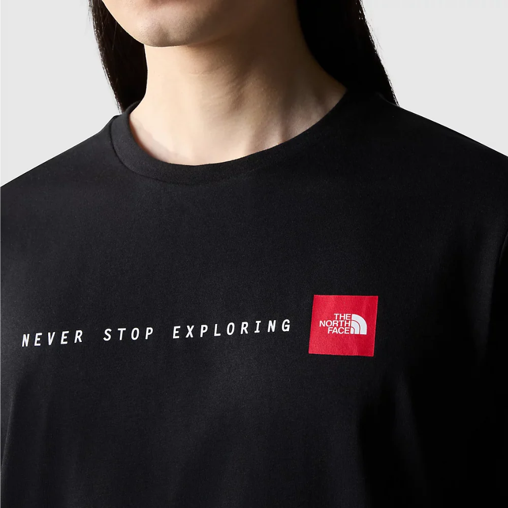 Never Stop Exploring T-Shirt Black - Image 5