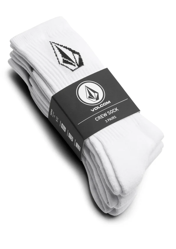 Full Stone Socks White 3pack - Image 4