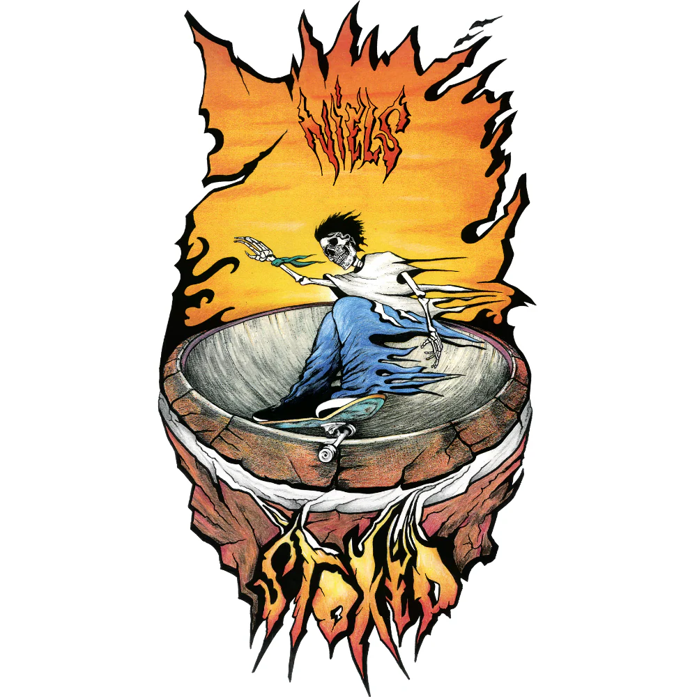 Niels Fire Bowl 8.125" Green Skateboard Deck - Image 5