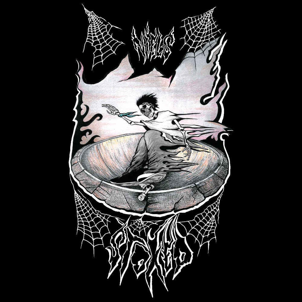 Niels Ghost Bowl Black Skateboard Deck - Image 2
