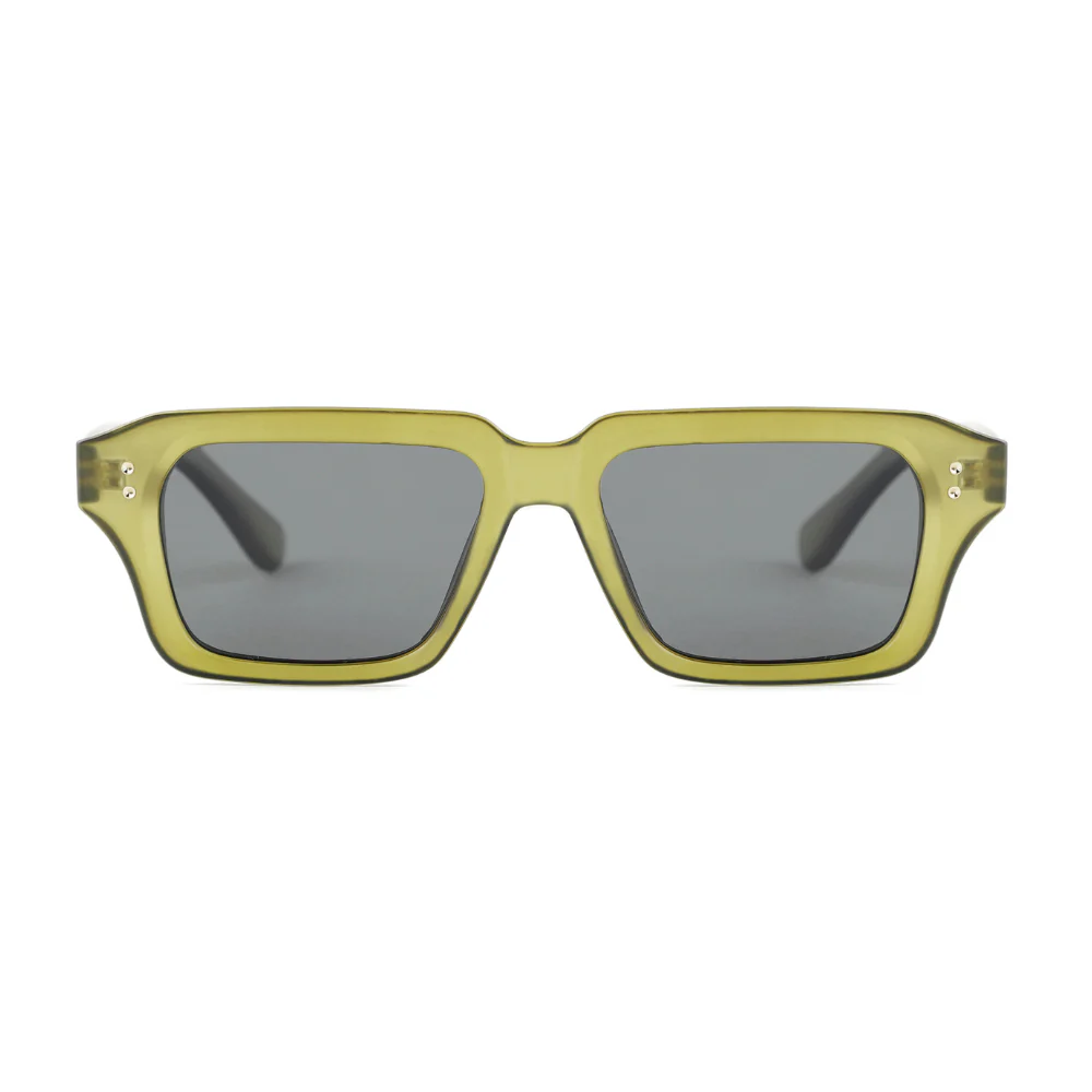 Olive Block Polarized Sunglasses - Image 2