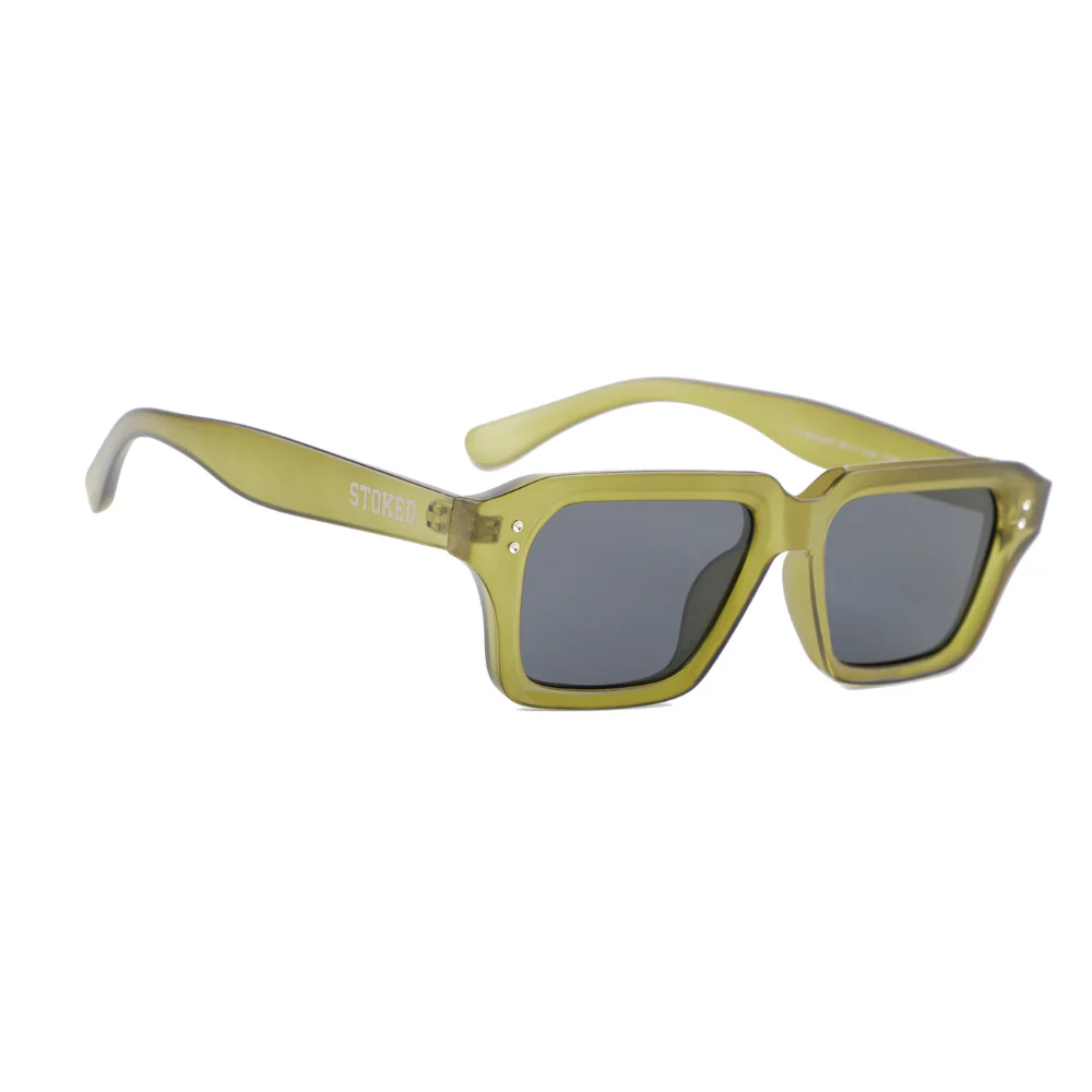 Olive Block Polarized Sunglasses - Image 3