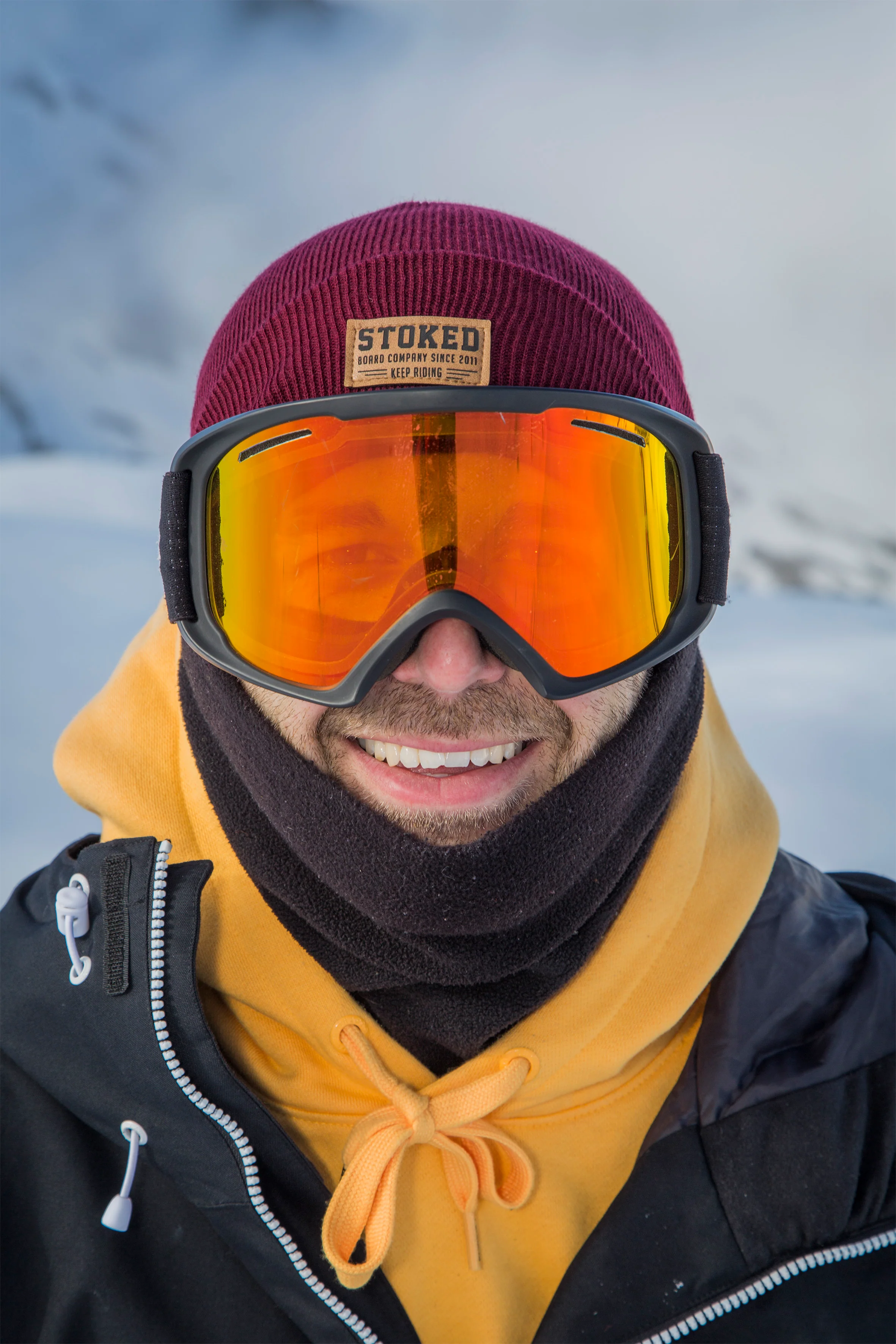 Original Cuffed Beanie Burgundy - Image 4