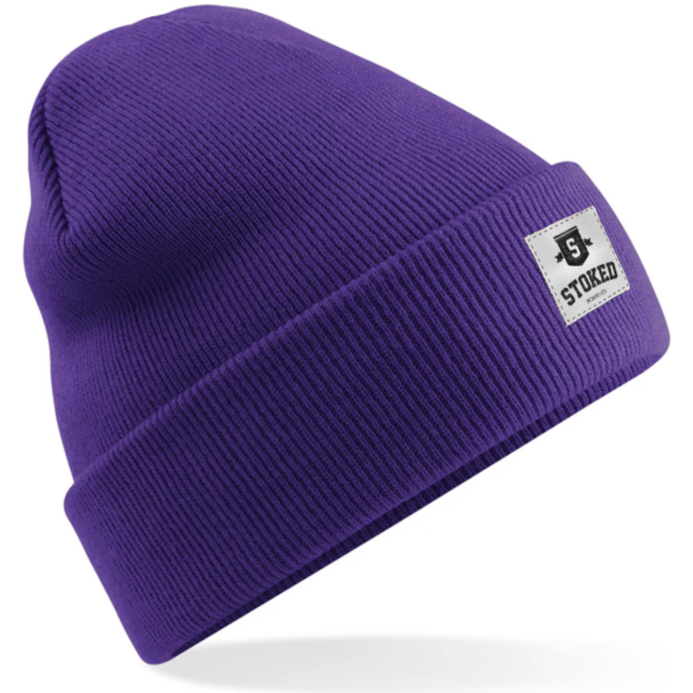 Original Cuffed Shield Beanie Purple