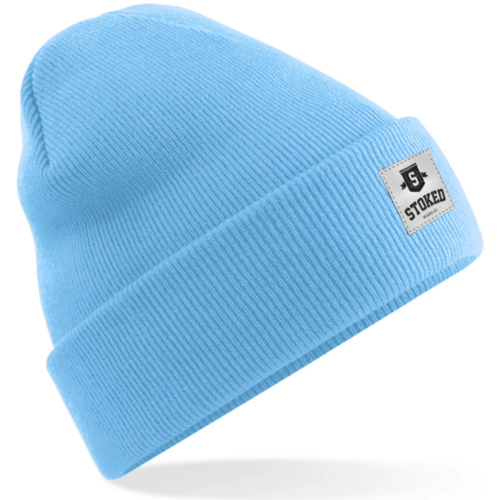 Original Cuffed Shield Beanie Sky Blue