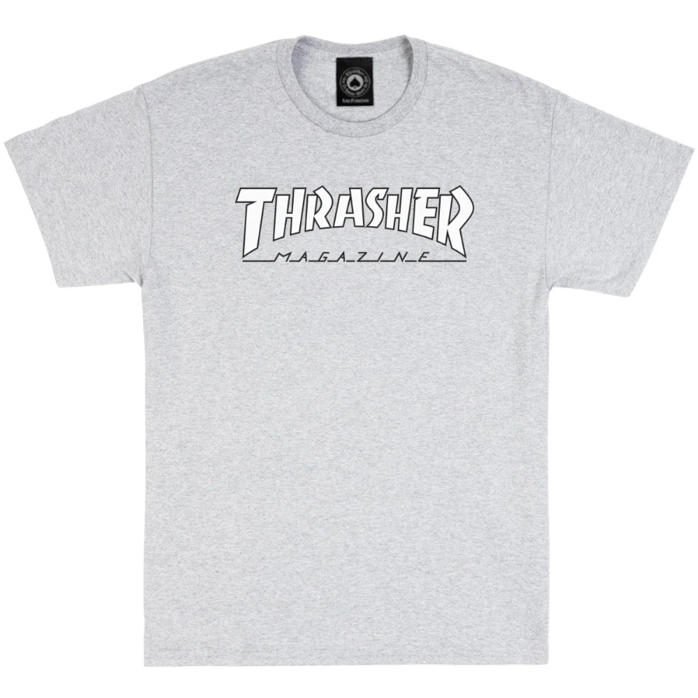 Outlined T-shirt White/Grey