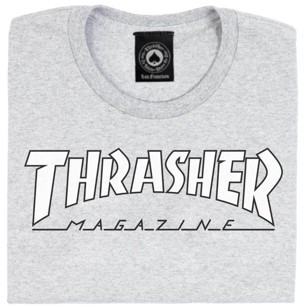 Outlined T-shirt White/Grey - Image 2
