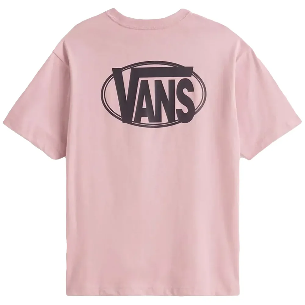 Oval Logo Loose T-Shirt Misty Mauve - Image 2