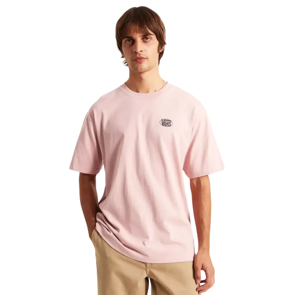 Oval Logo Loose T-Shirt Misty Mauve - Image 3
