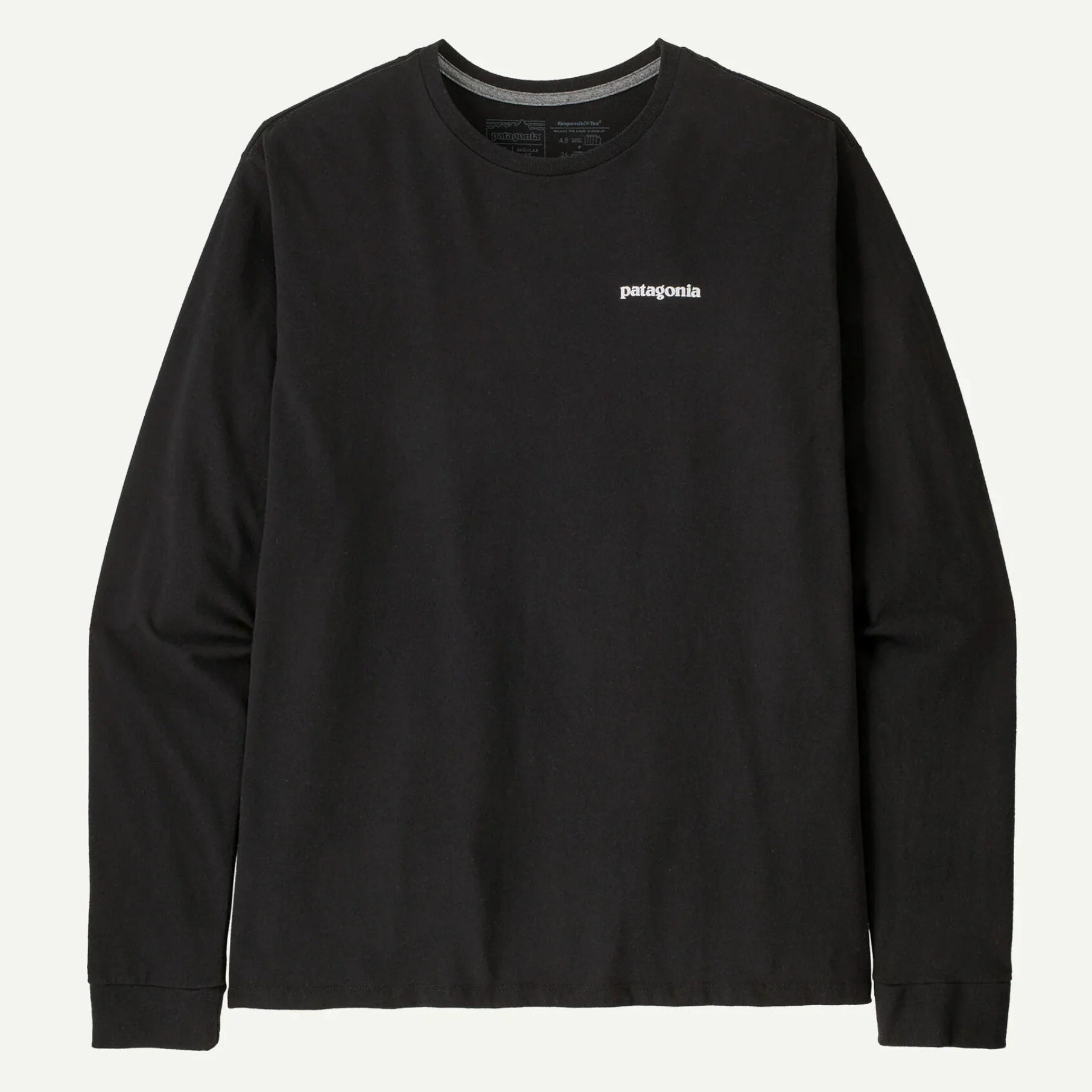 P-6 Logo Responsibili-Tee Longsleeve Black - Image 2