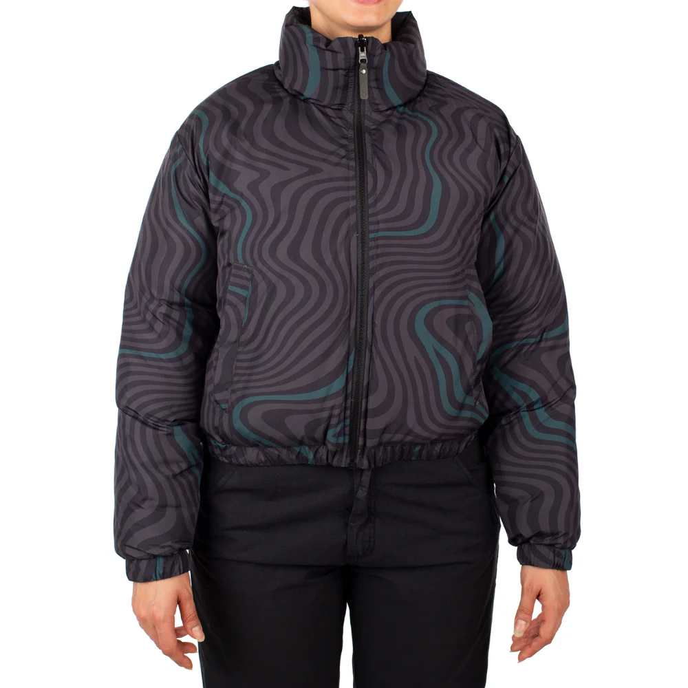 Womens Paddy Short Jacket Black - Image 2