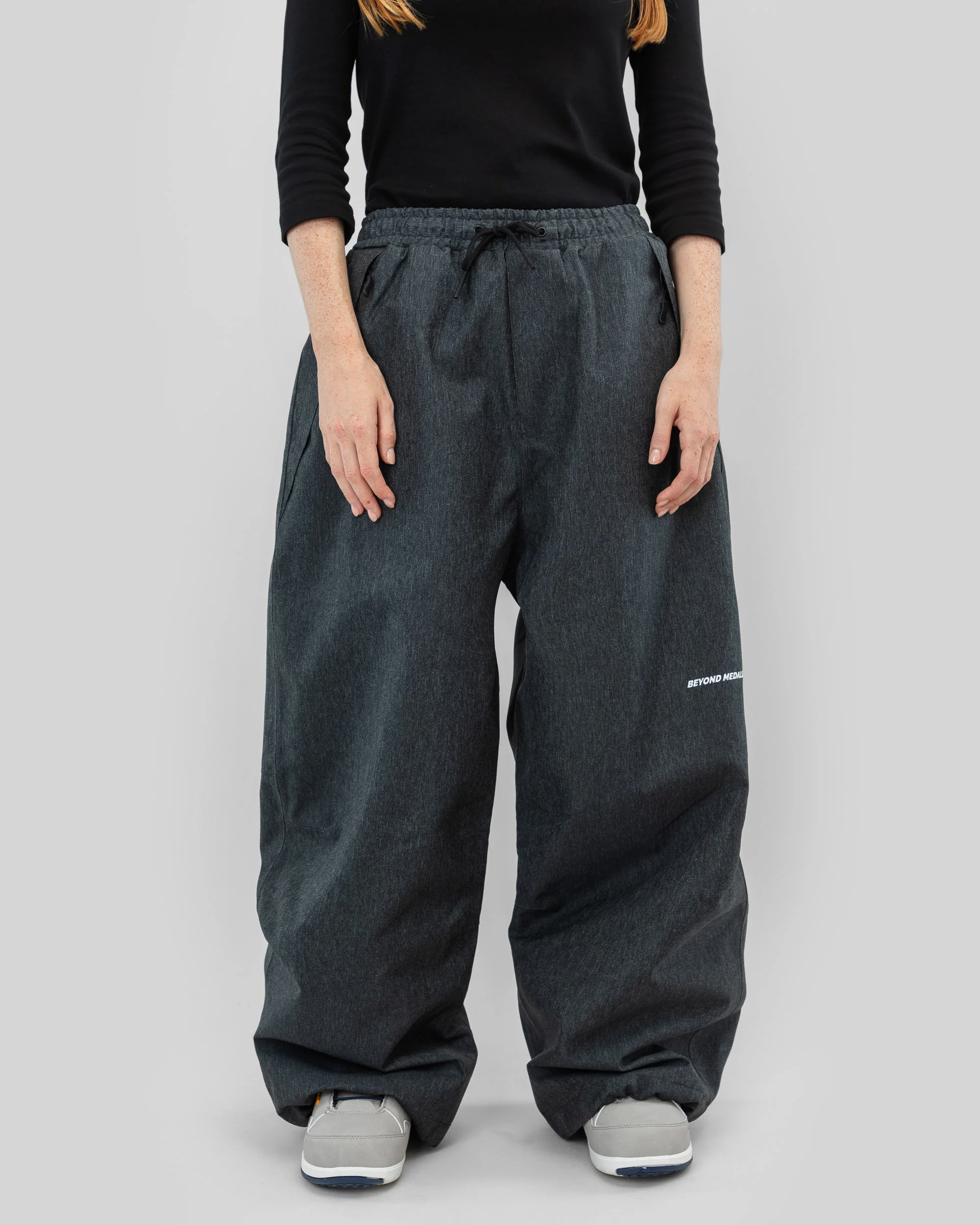 Park Snowboard Pants Denim Dark Grey - Image 10