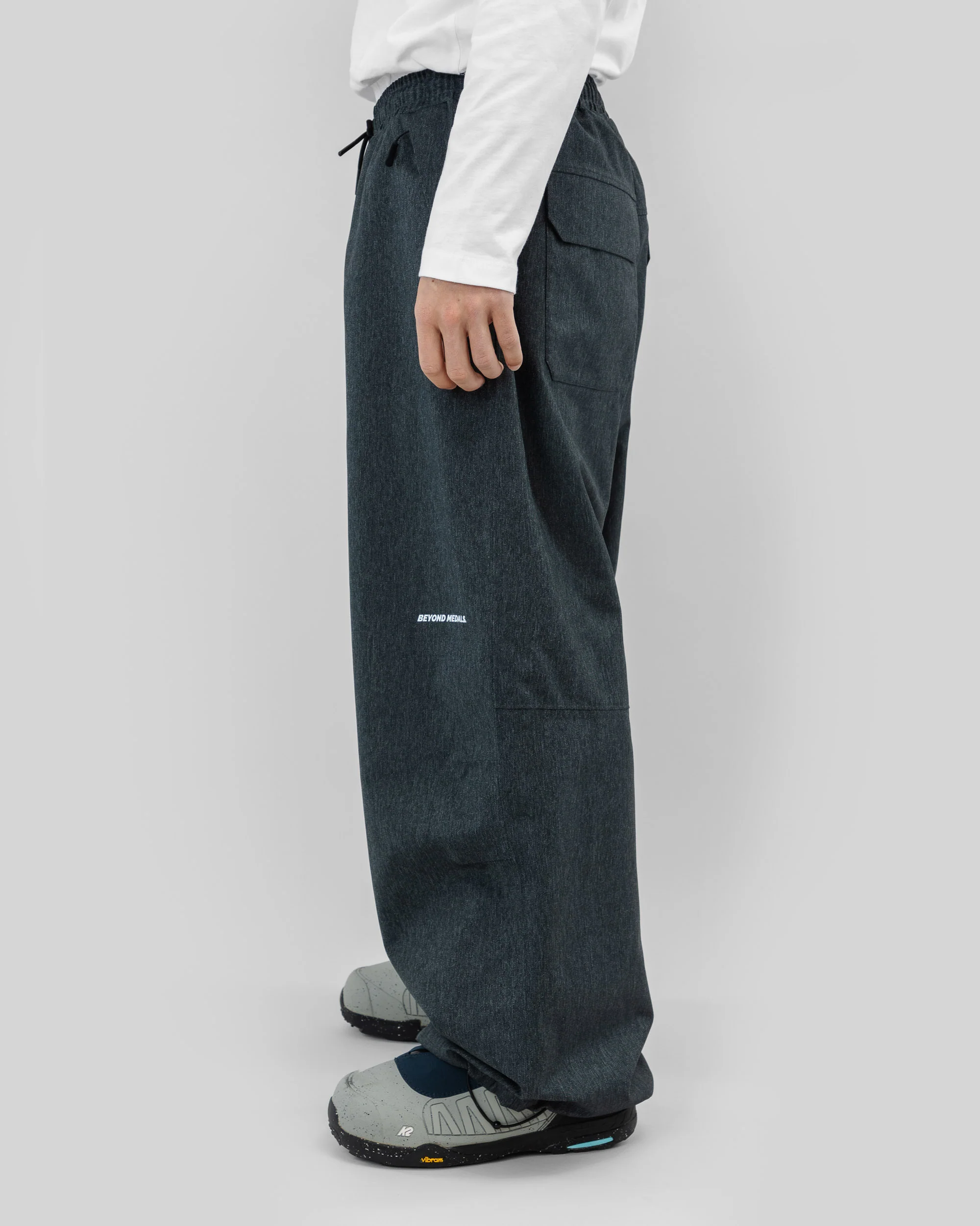 Park Snowboard Pants Denim Dark Grey - Image 13