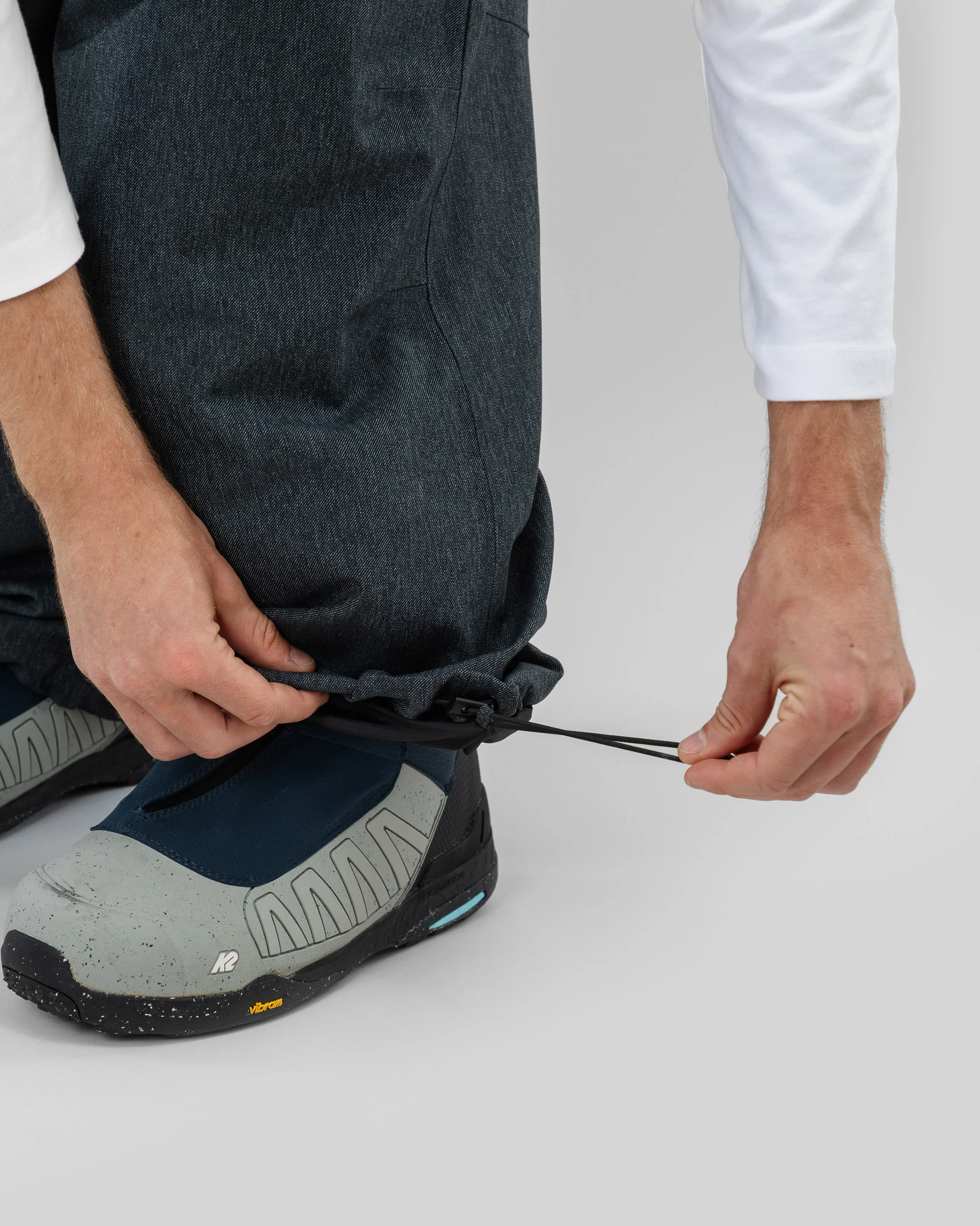 Park Snowboard Pants Denim Dark Grey - Image 15