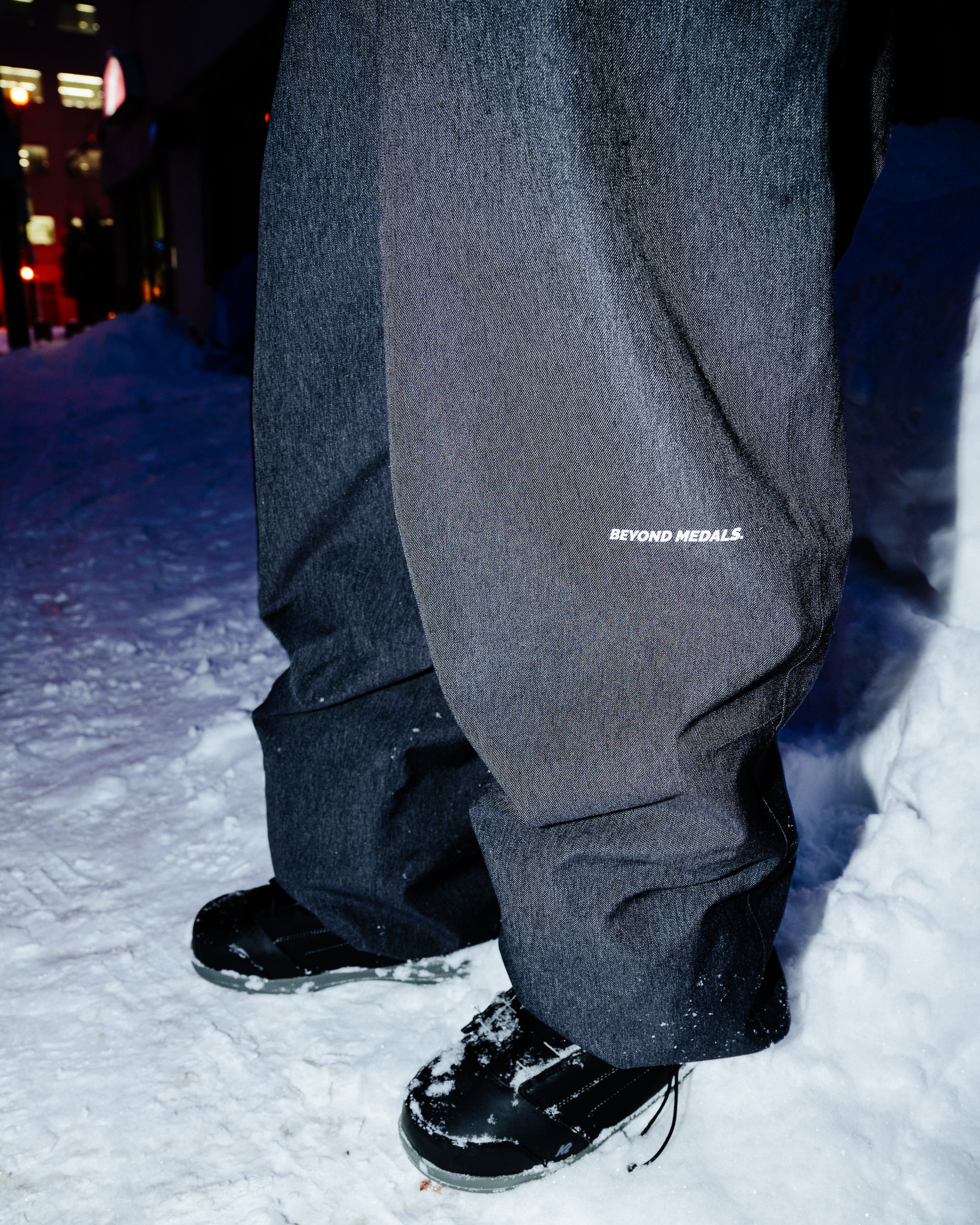 Park Snowboard Pants Denim Dark Grey - Image 4