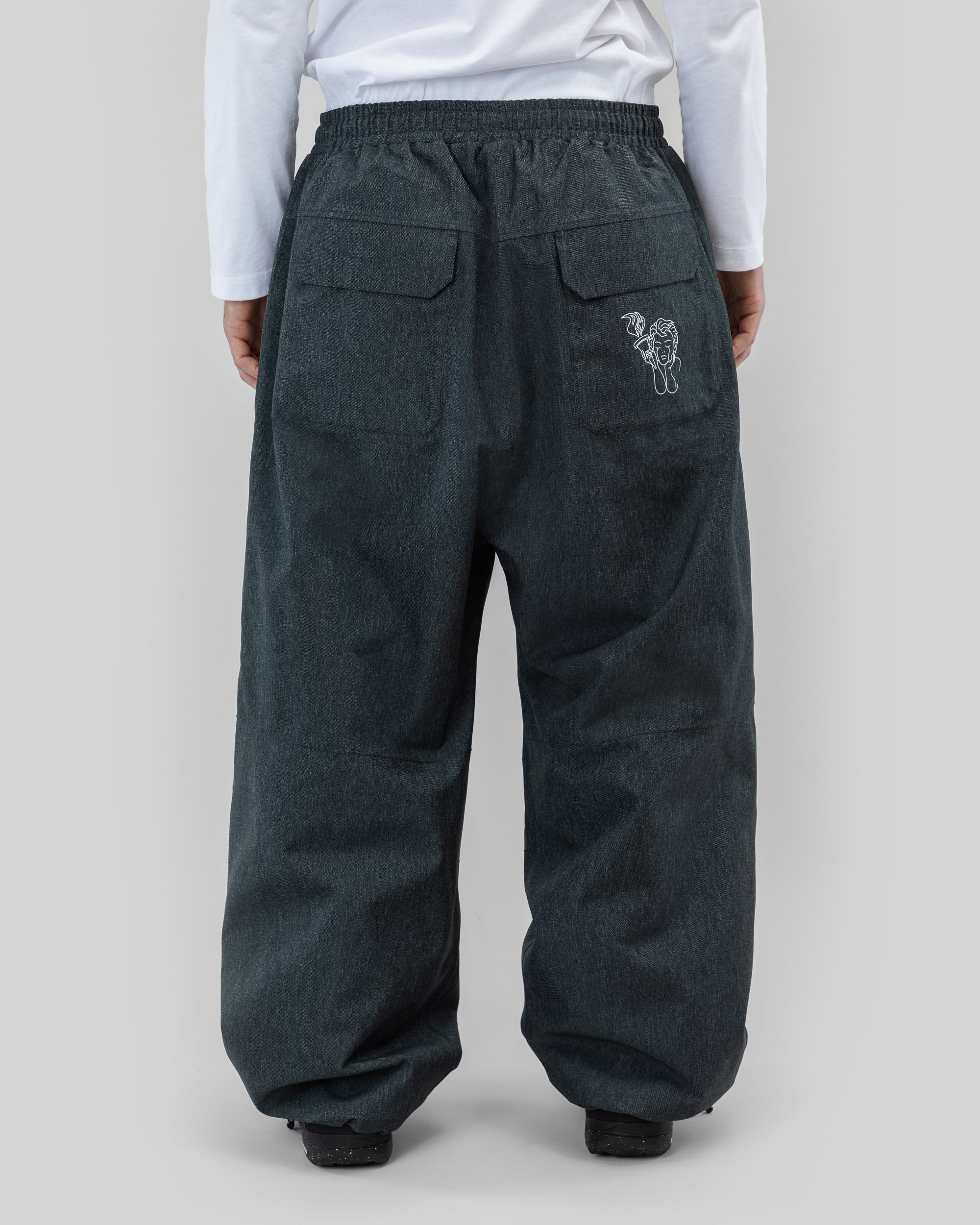 Park Snowboard Pants Denim Dark Grey - Image 7