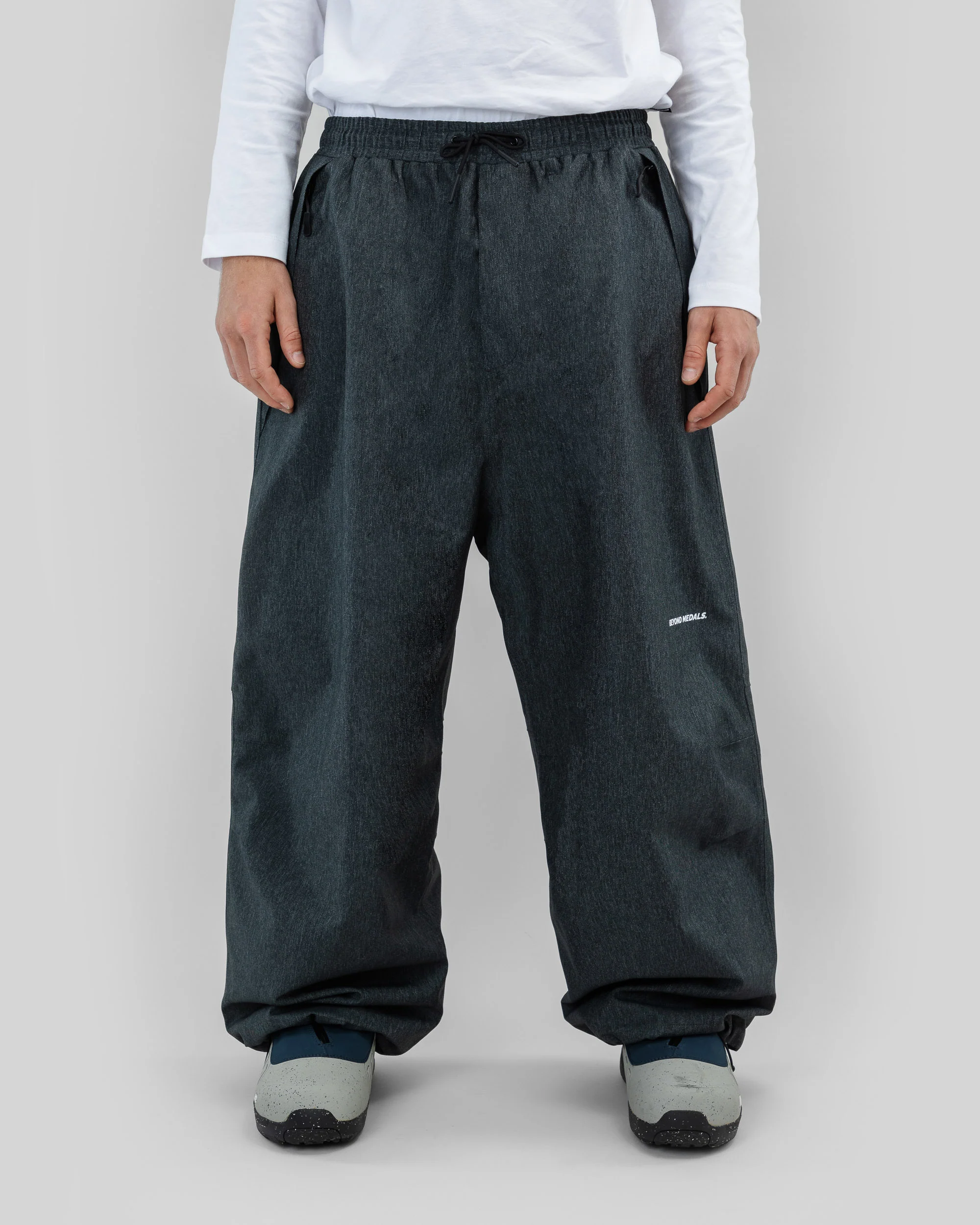 Park Snowboard Pants Denim Dark Grey - Image 9