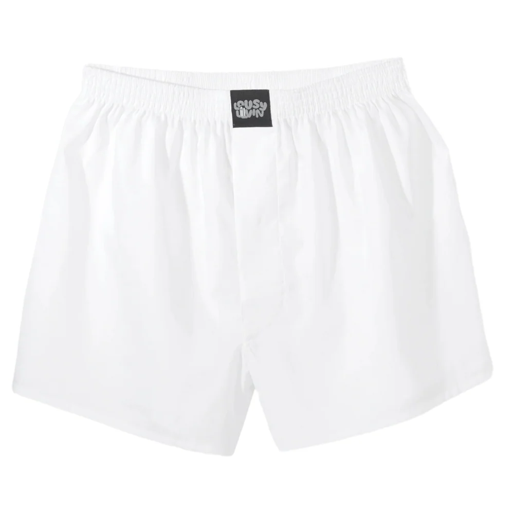 Plain Boxershorts White