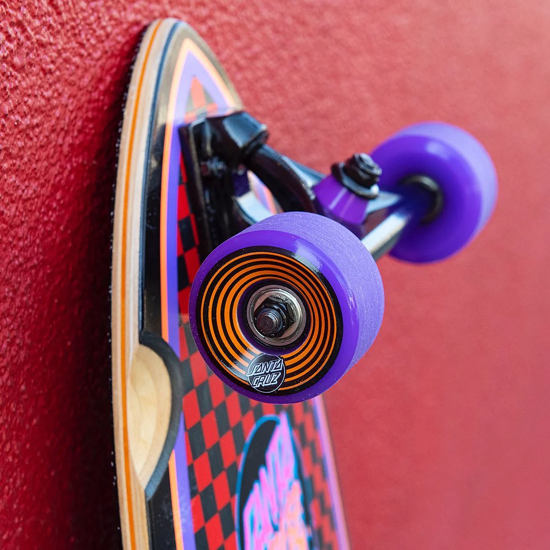 Rad Dot Pintail Black/ Multicolored 33" Complete Longboard - Image 3