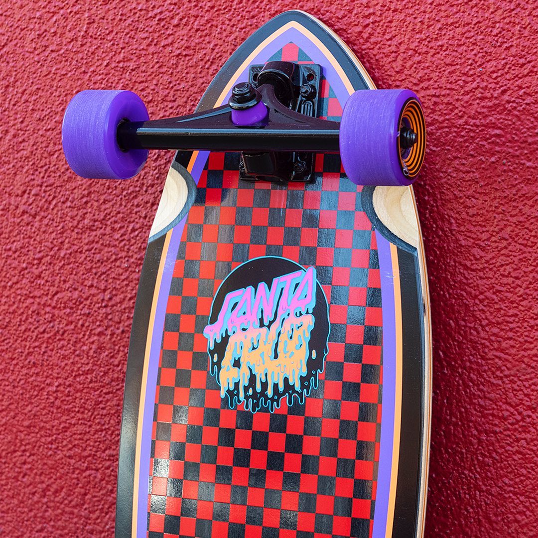 Rad Dot Pintail Black/ Multicolored 33" Complete Longboard - Image 4