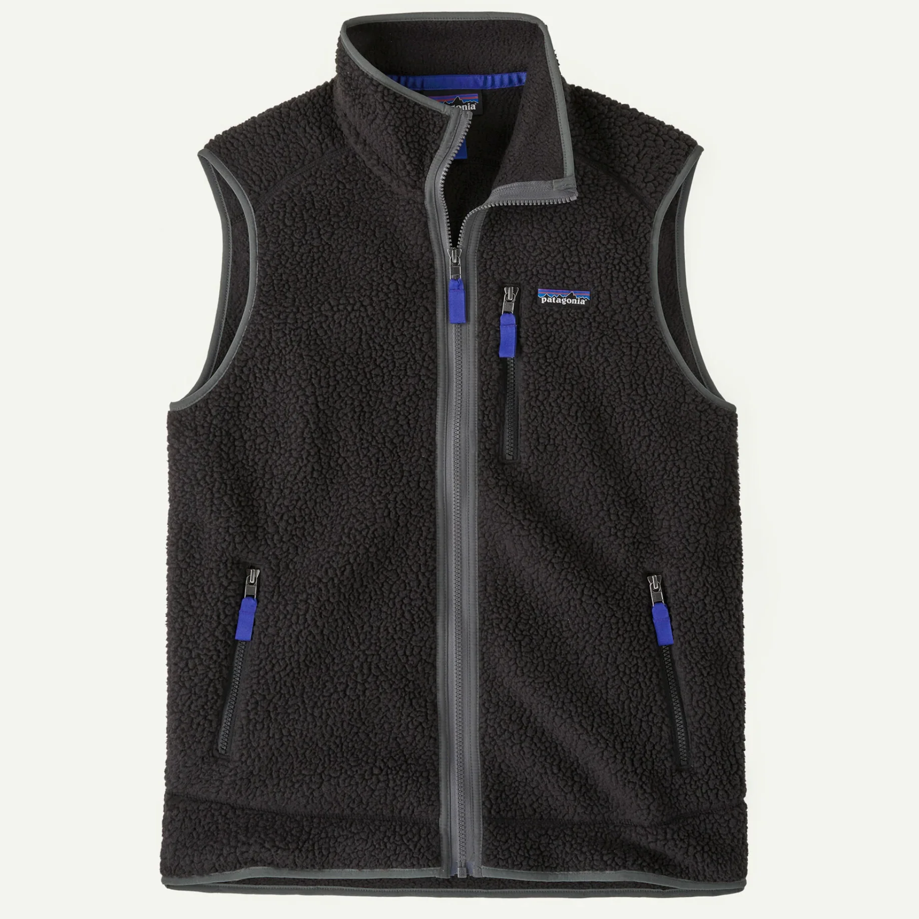 Retro Pile Fleece Vest Black/ Forge Grey - Image 3
