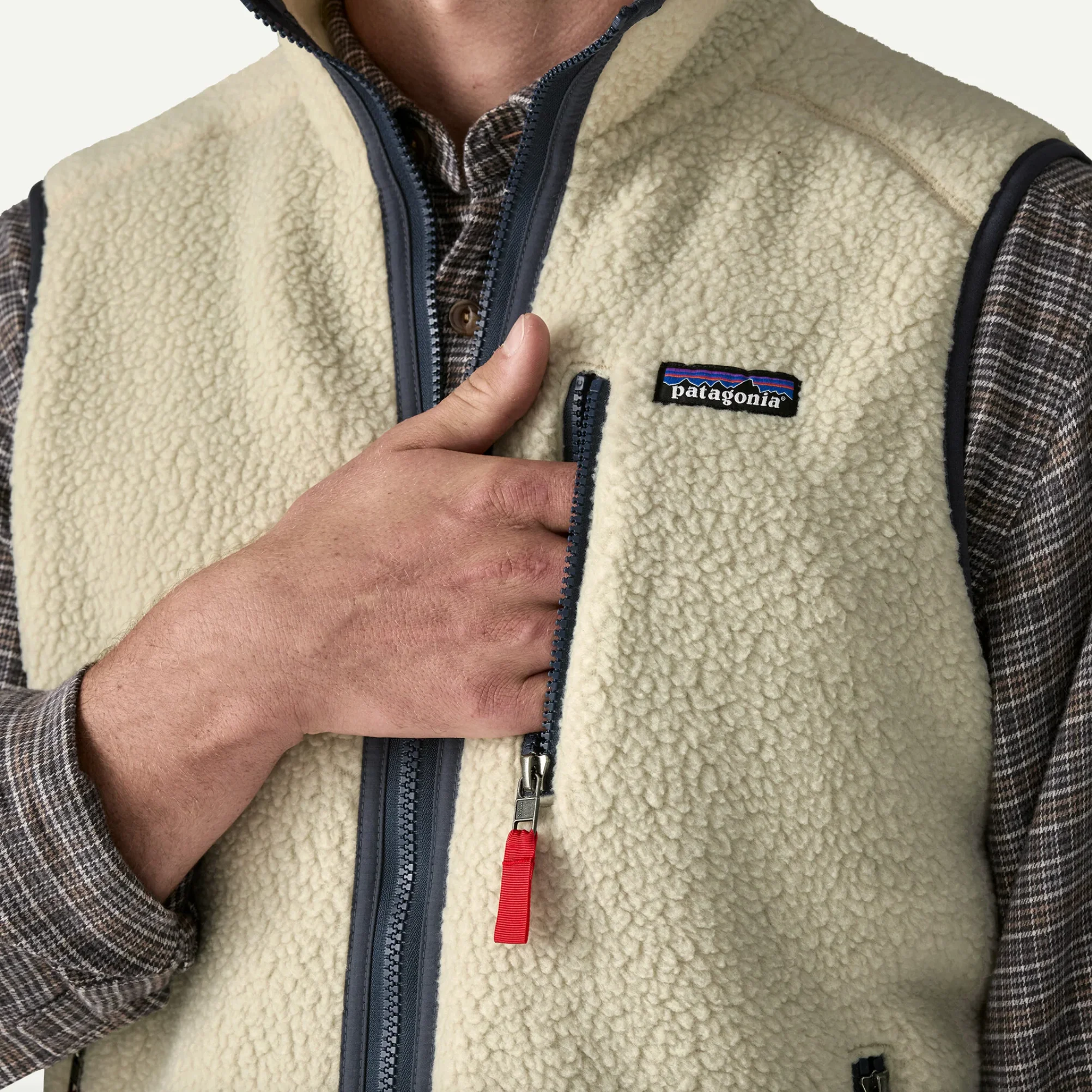 Retro Pile Fleece Vest Black/ Forge Grey - Image 4