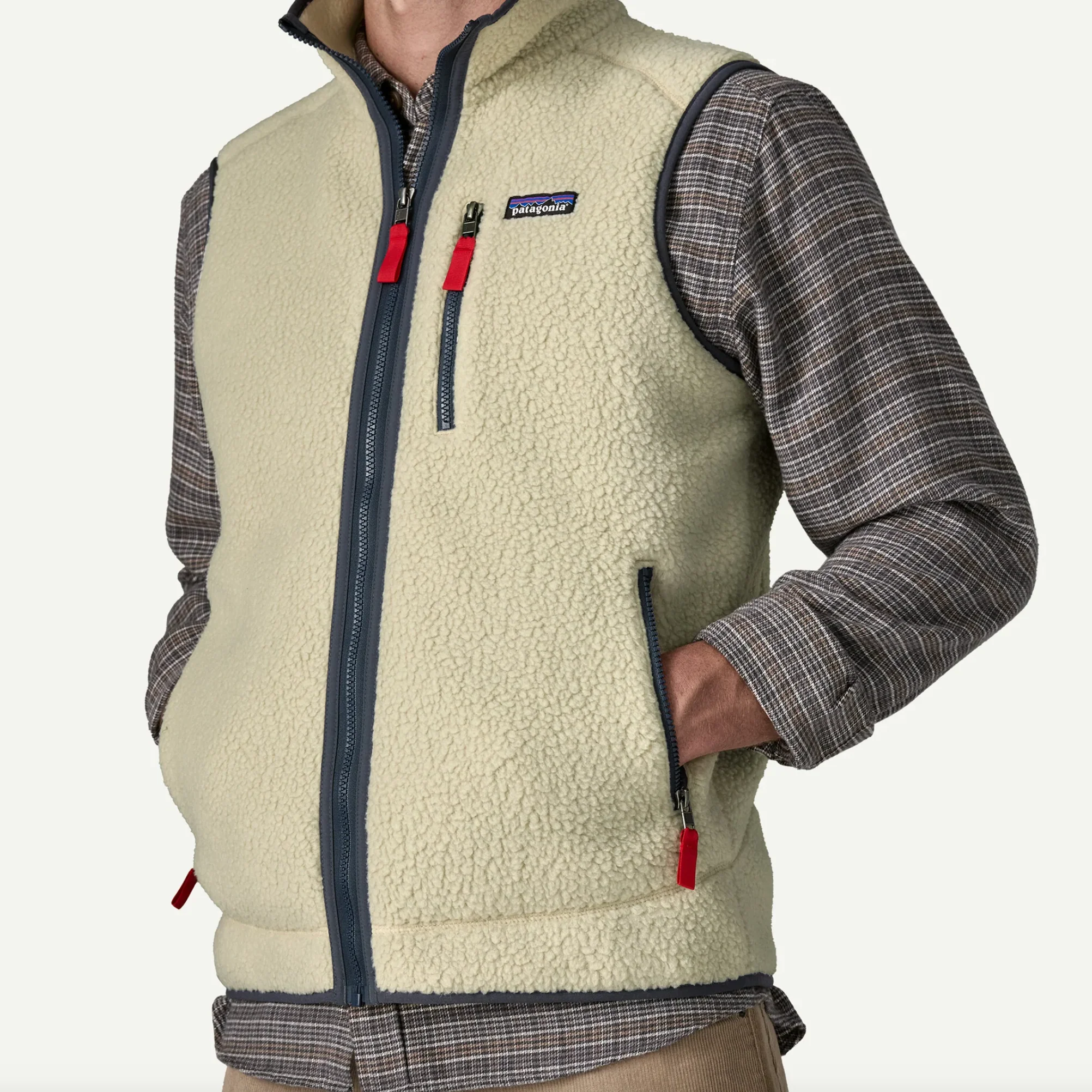 Retro Pile Fleece Vest Black/ Forge Grey - Image 5