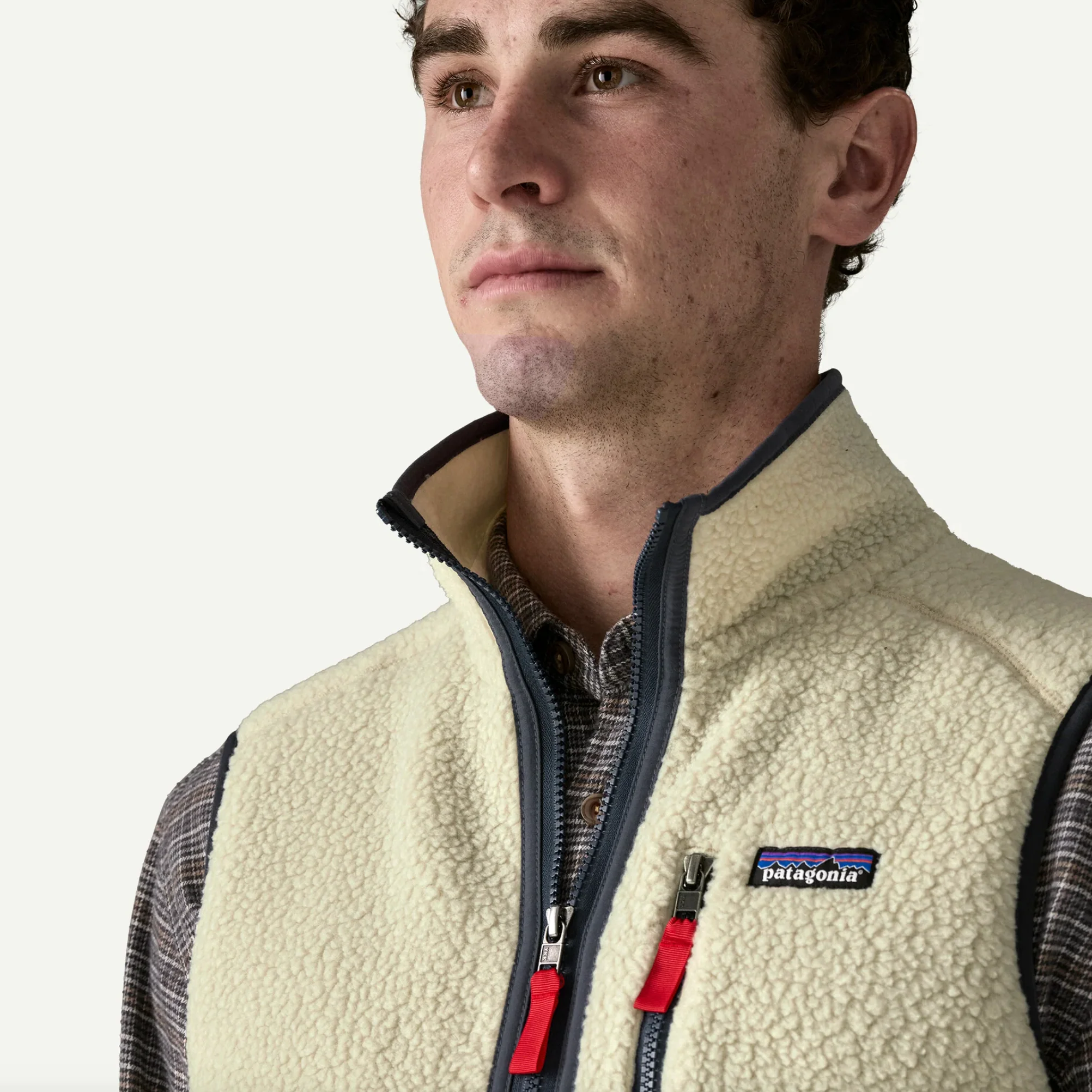 Retro Pile Fleece Vest Black/ Forge Grey - Image 6