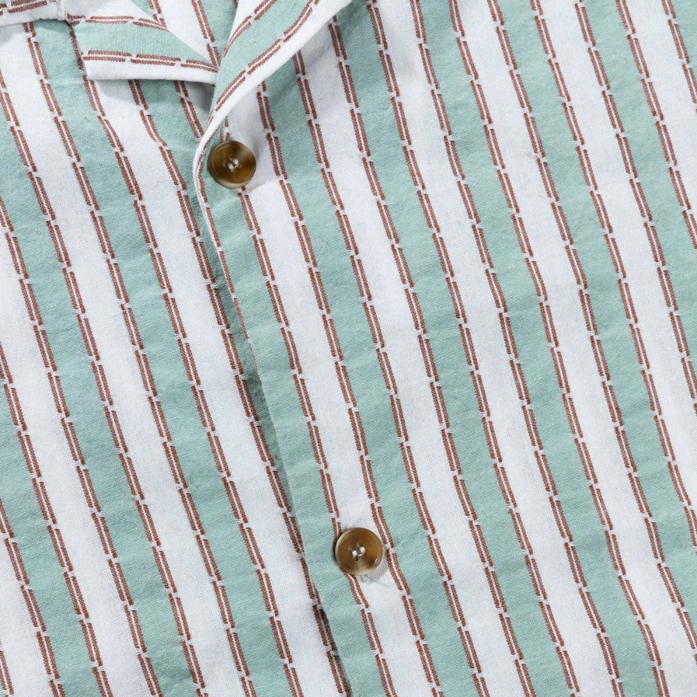 Vacation Stripe Shirt Sea Green - Image 3
