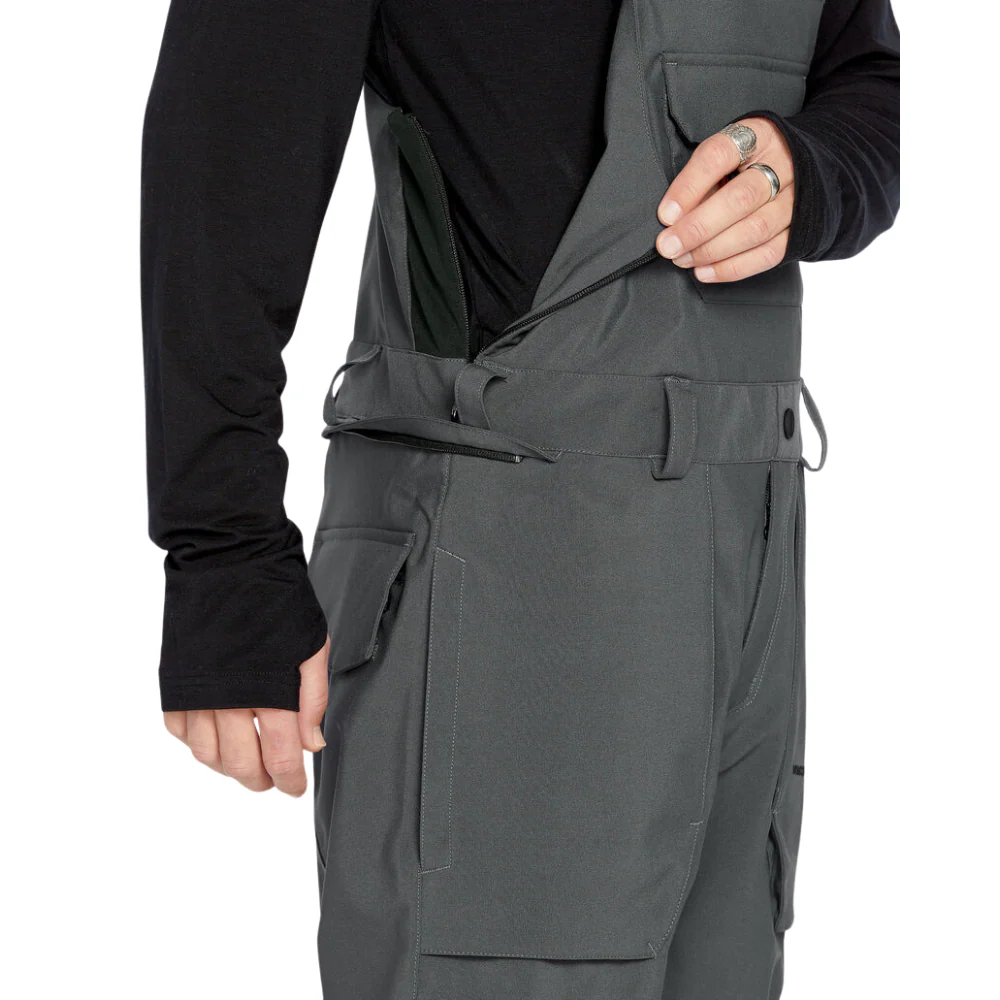 Roan Snowboard Bib Overall Charcoal - Image 4