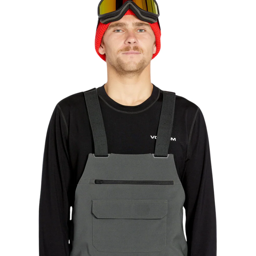 Roan Snowboard Bib Overall Charcoal - Image 7