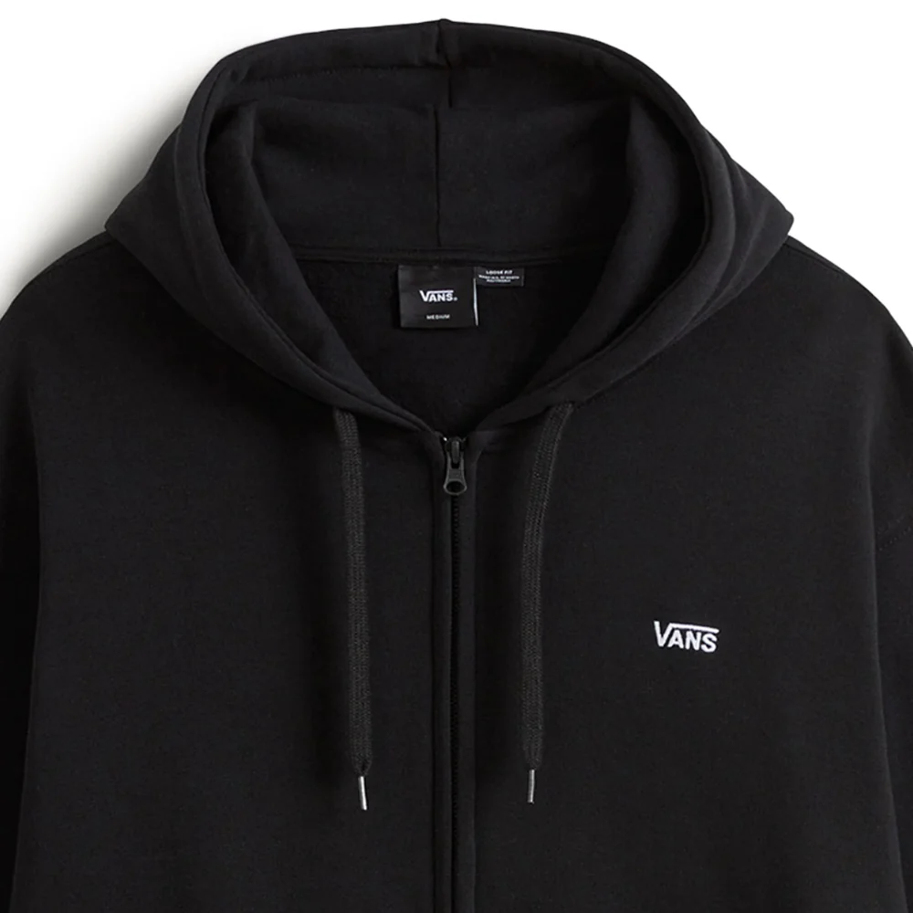 Salton Loose Full Zip Hoodie Black - Image 3