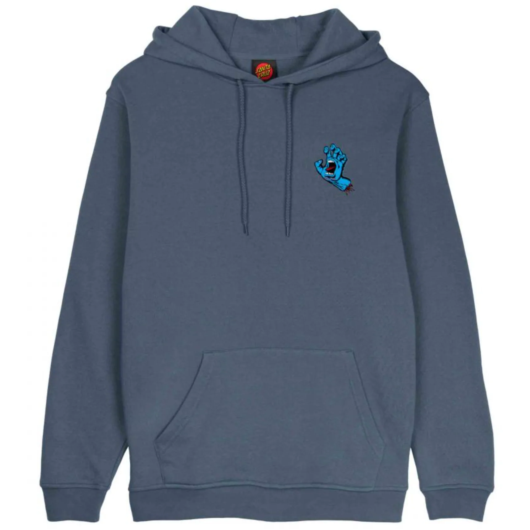Screaming Hand Chest Hoodie Storm Grey - Image 2