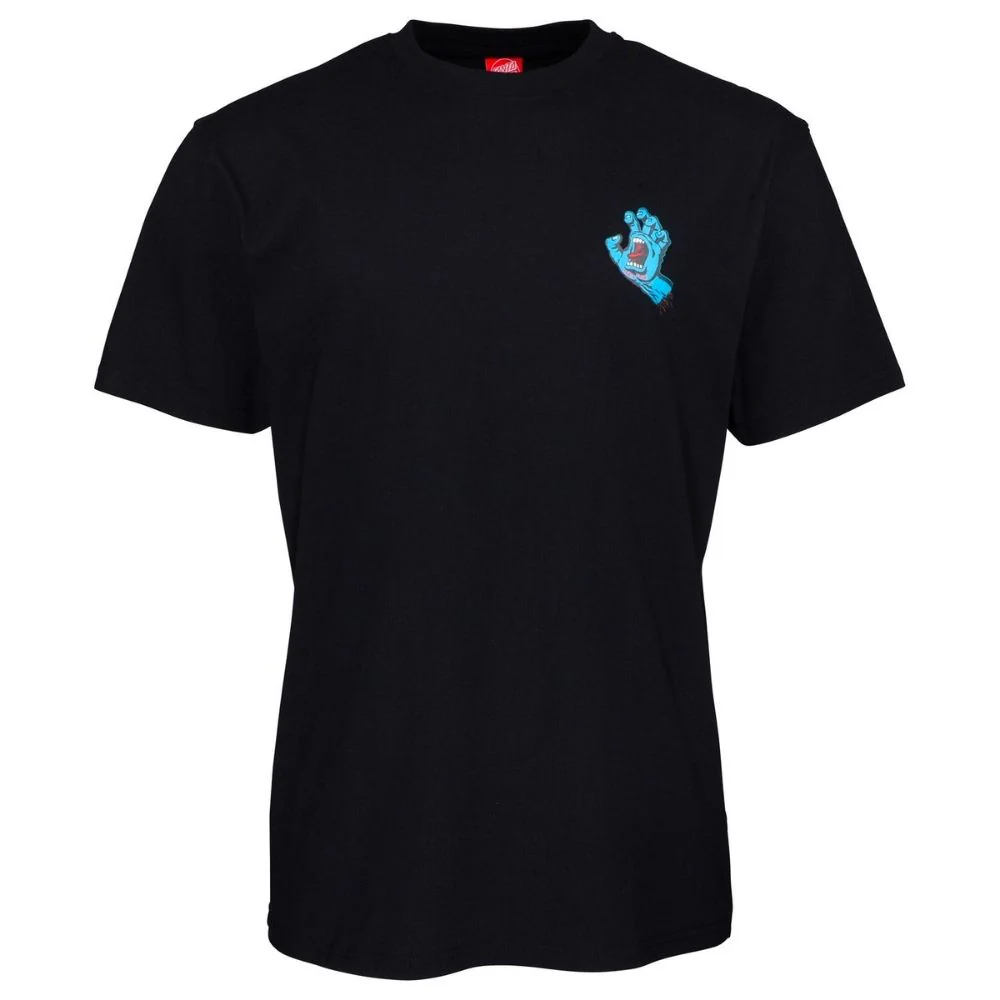 Screaming Hand Chest T-shirt Black - Image 3