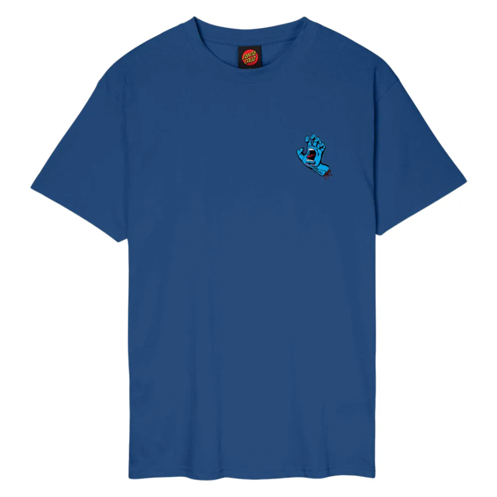 Screaming Hand Chest T-Shirt Rich Navy - Image 2